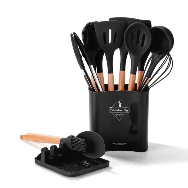 13-Piece Silicone Kitchen Utensil Set